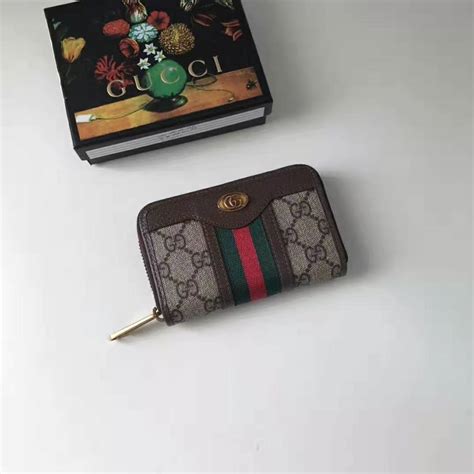 gucci zip around card case.